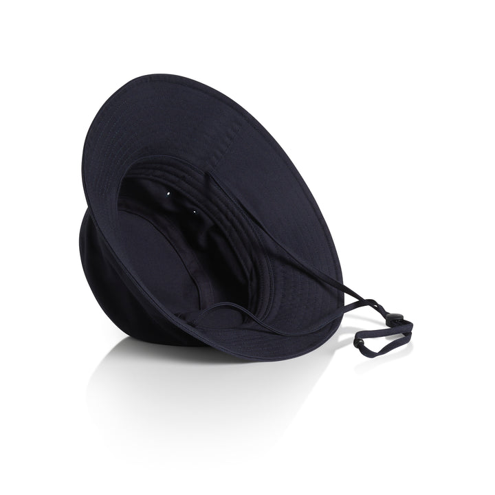 Nylon Wide Brim Bucket Hat