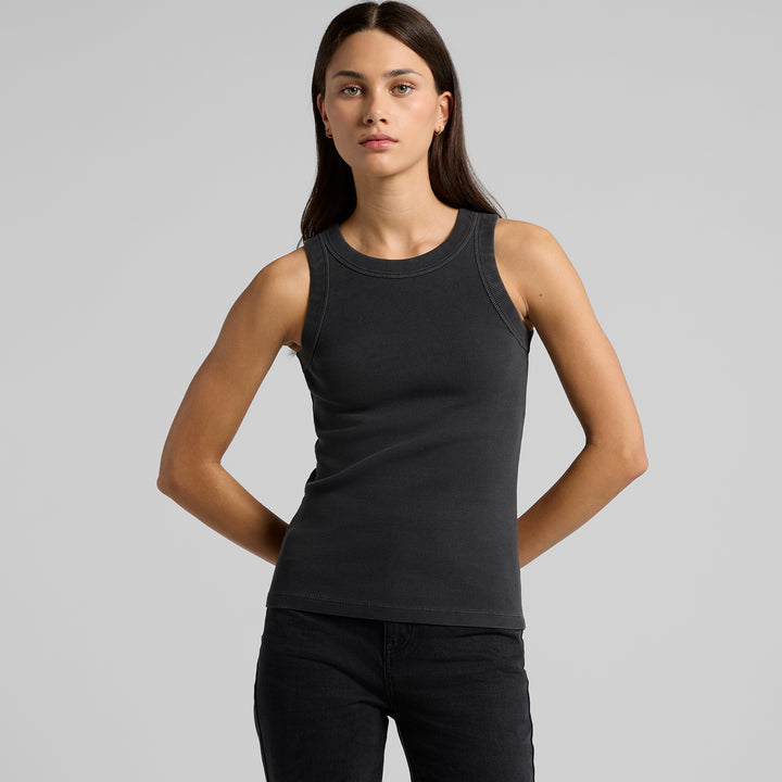 Wo's Faded Organic Rib Tank