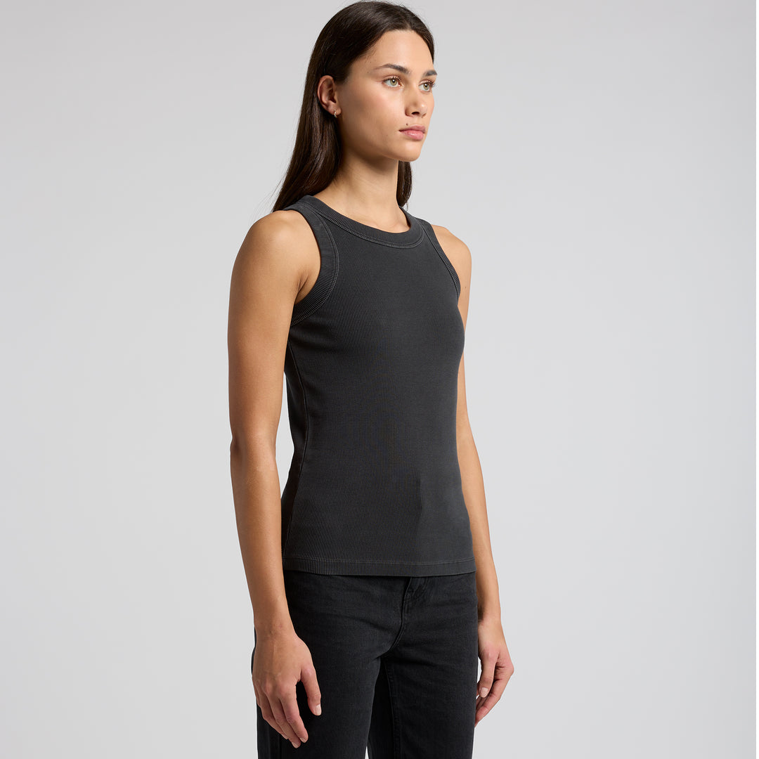 Wo's Faded Organic Rib Tank