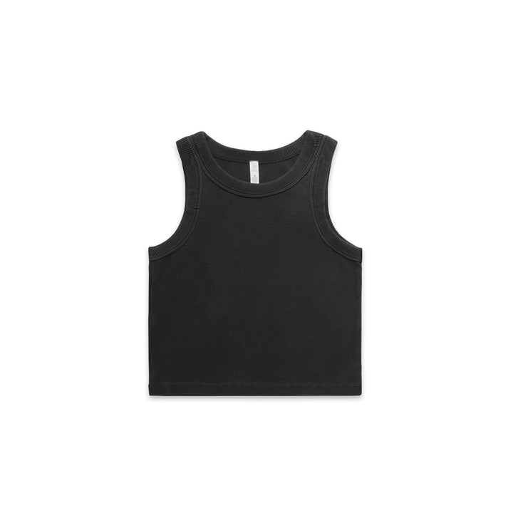 Wo's Faded Organic Rib Crop Tank