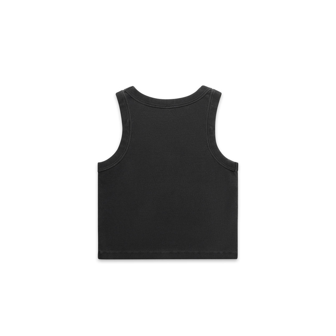 Wo's Faded Organic Rib Crop Tank