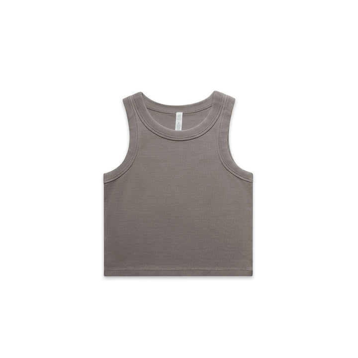 Wo's Faded Organic Rib Crop Tank