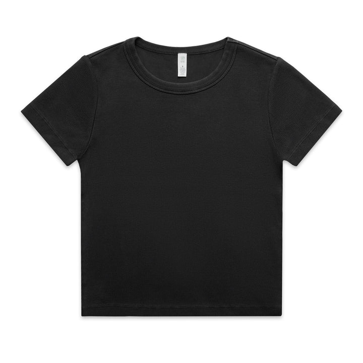Wo's Faded Organic Rib Tee