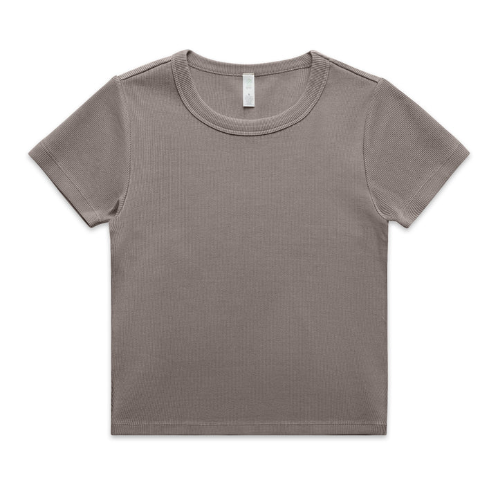 Wo's Faded Organic Rib Tee