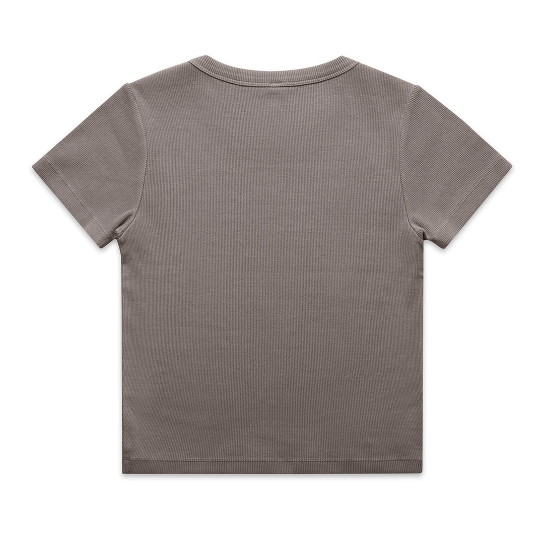 Wo's Faded Organic Rib Tee