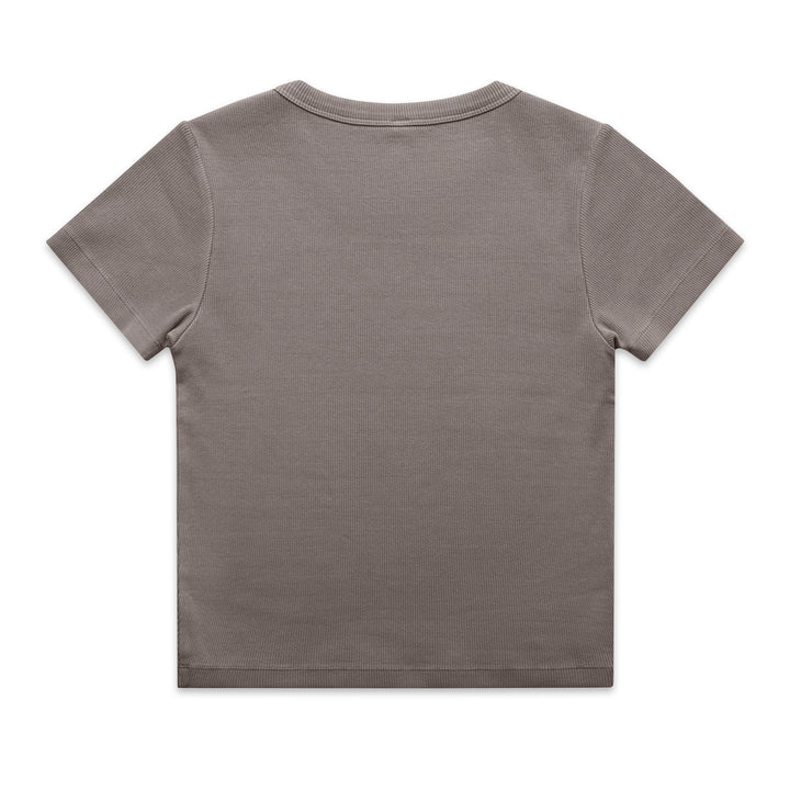 Wo's Faded Organic Rib Tee