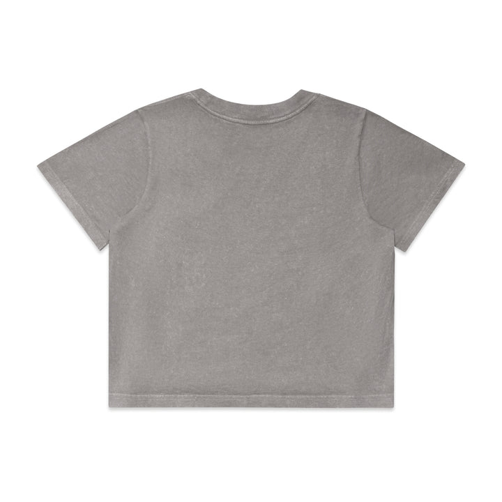 Wo's Stone Wash Heavy Crop Tee