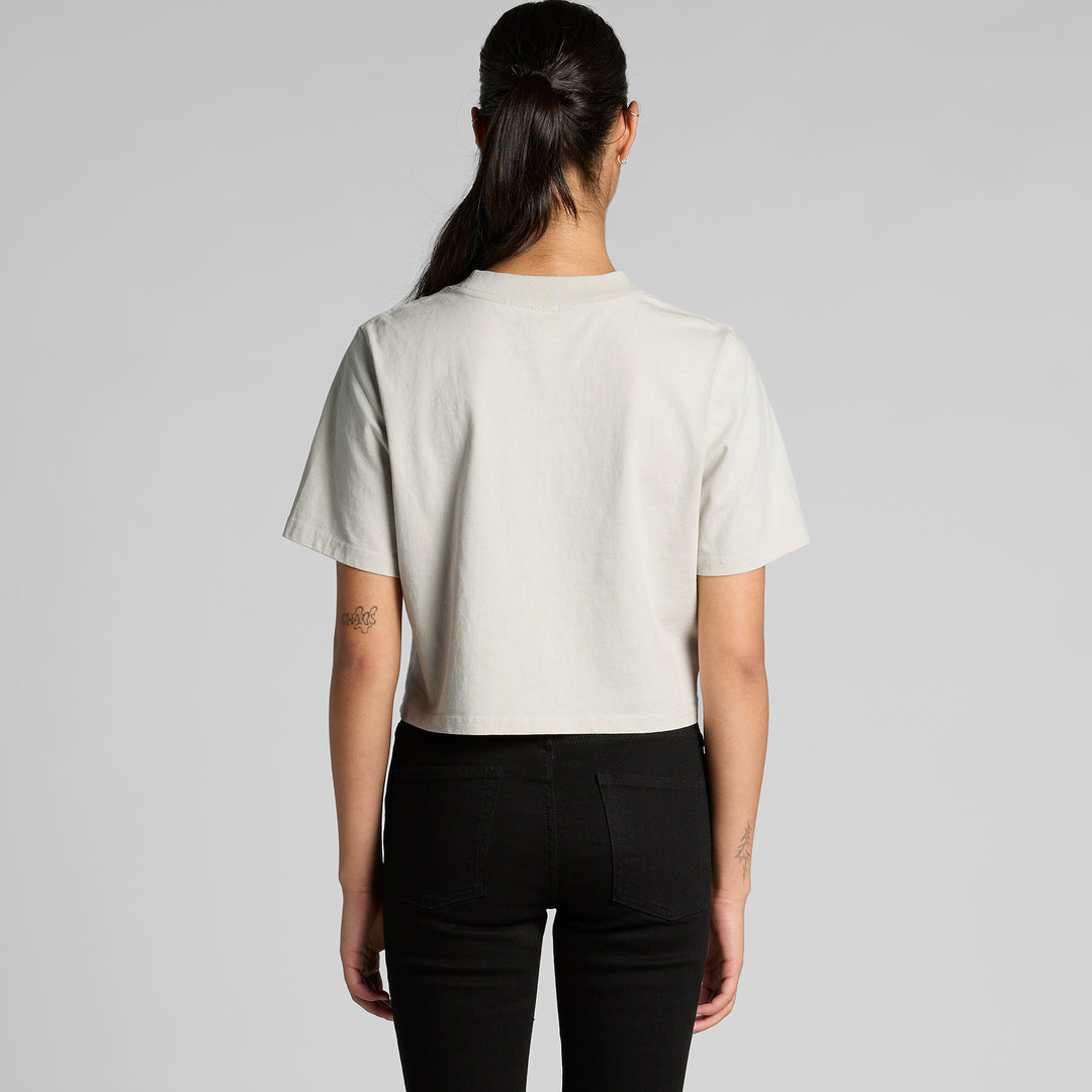 Wo's Heavy Faded Crop Tee