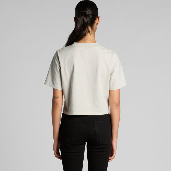 Wo's Heavy Faded Crop Tee