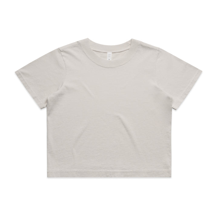 Wo's Heavy Faded Crop Tee