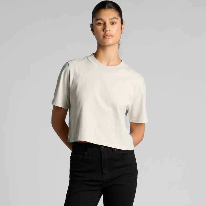 Wo's Heavy Faded Crop Tee