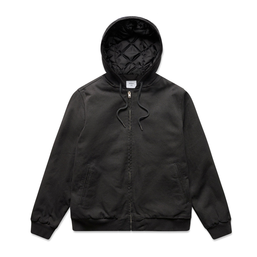 Canvas Bomber Hood Jacket