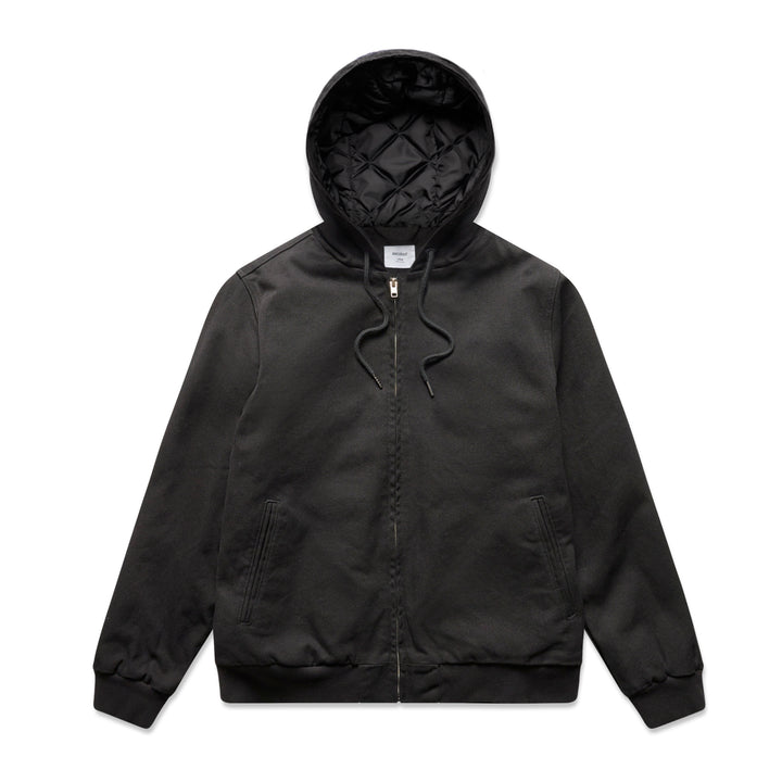 Canvas Bomber Hood Jacket