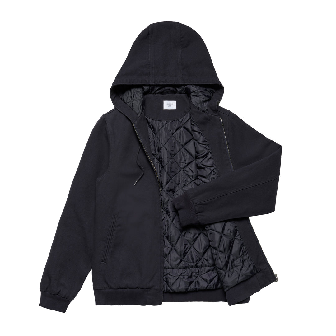 Canvas Bomber Hood Jacket