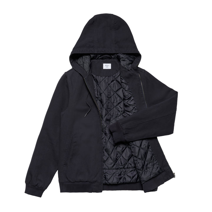 Canvas Bomber Hood Jacket