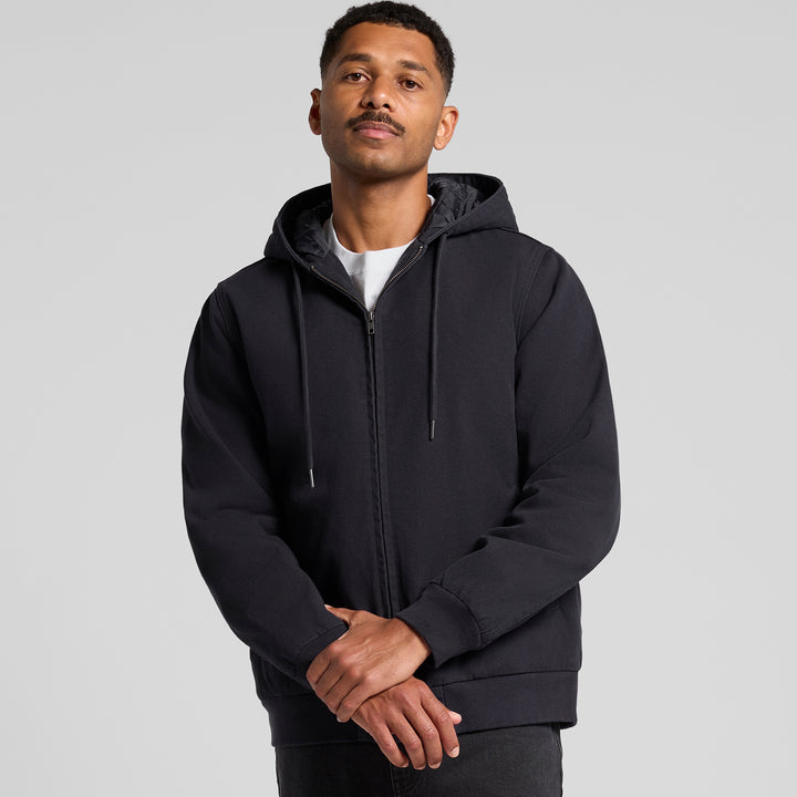 Canvas Bomber Hood Jacket
