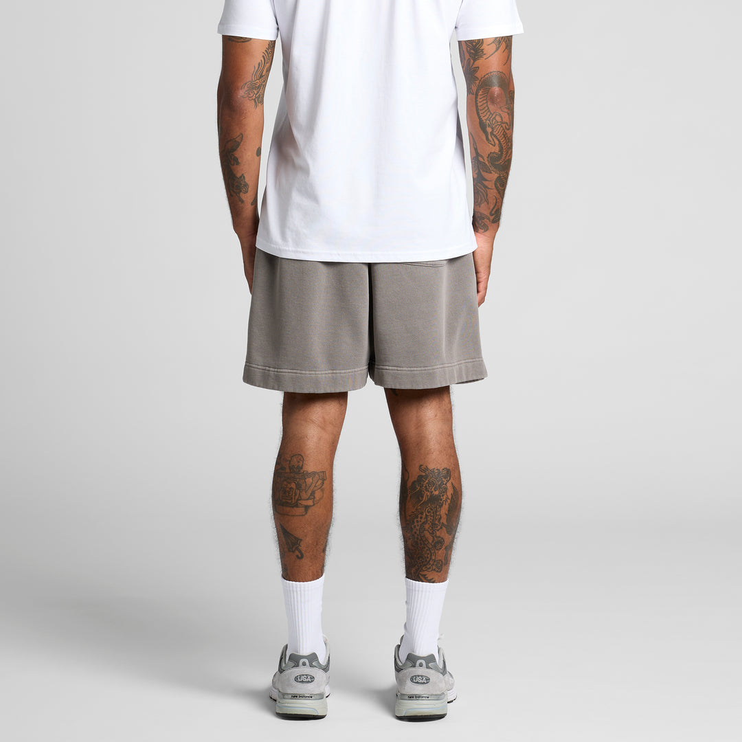 Relax Faded Track Shorts 18"